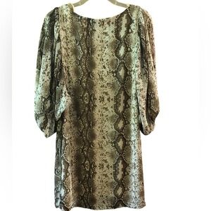 DRIFT Snakeskin Mini Dress, Size Small